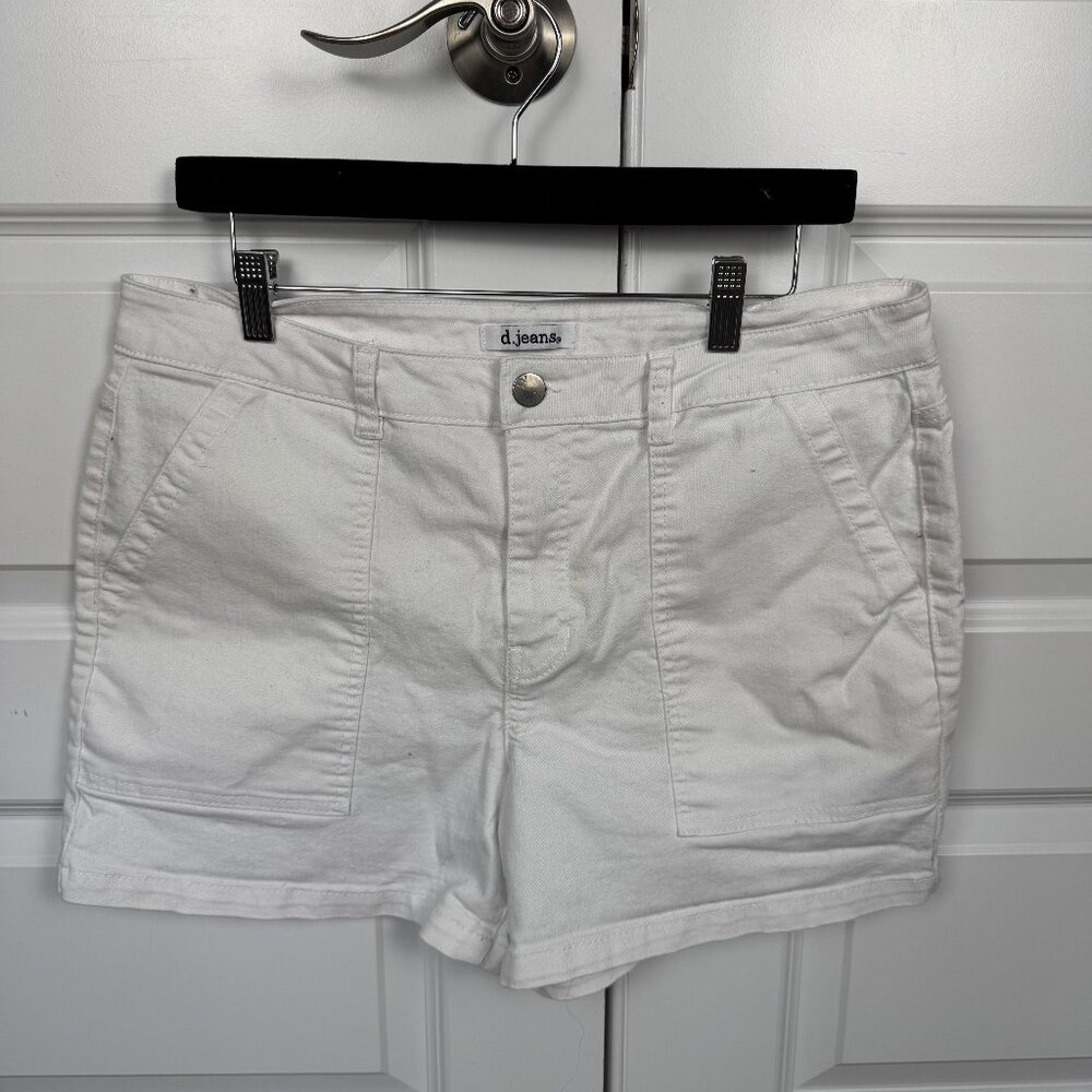d.jeans Chino Shorts | White | Size 14